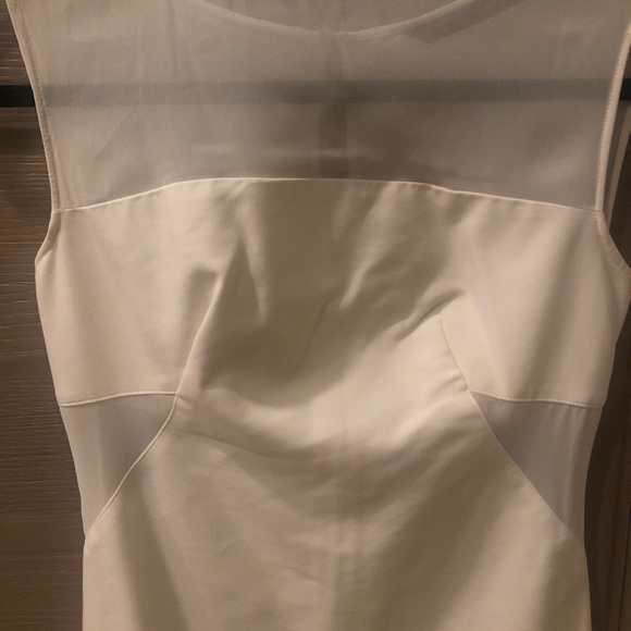 Zara Sheer White Dress - Picture 3 of 9